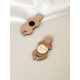 Magnet aimanté personnalisé en bois, poupon cadeau baptême
