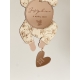 Décoration murale chambre bébé, poupon Marie Savart en bois