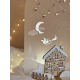 Calendrier de l'avent Noël personnalisé bois et plexiglas