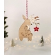 Suspension sapin de Noël personnalisée Renne Marie Savart x Print Your Love