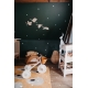 Décoration originale chambre d'enfant, envolée d'oies en bois