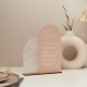 Menu personnalisé mariage thème pastel et fleurs