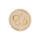 Magnet en bois mariage à personnaliser, cadeaux d'invités tendances
