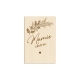 Carte de voeux en bois pour Fête grand-mère