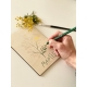 Carte en bois à décorer DIY enfants, fête des grand-mères
