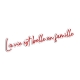 Enseigne personnalisée style néon rouge, citation sur-mesure