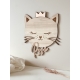 Enseigne prénom à personnaliser, anniversaire thème chat