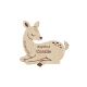 Magnet en bois à personnaliser, cadeaux d'invités baptême