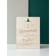Panneau de bienvenue en bois anniversaire ours