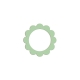 Rond de serviette fleur vert pastel, décoration Pâques