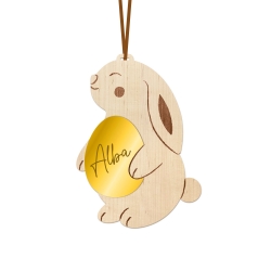 Suspension joli lapin et son oeuf