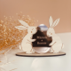 Décoration originale et personnalisée Pâques, lapins à poser