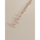 Décoration murale sur-mesure style néon, citation miroir rose gold
