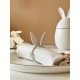 Rond de serviette original lapin, décoration de table