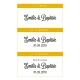 Tampon mariage avec prénoms typographie