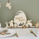 Centre de table en bois Pâques, décoration originale artisanale