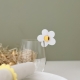 Rondelle de verre fleur marguerite