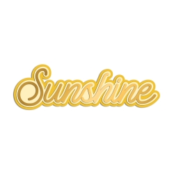 Enseigne murale originale mot Sunshine