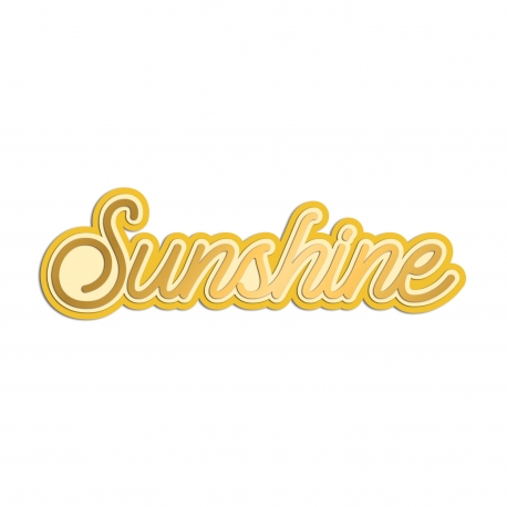 Enseigne murale originale mot Sunshine