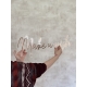 Enseigne style néon miroir rose gold Make a wish