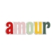 Enseigne murale décorative multicolor amour