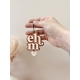 Bijou de voiture terracotta initiales à personnaliser, cadeau maman