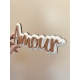 Décoration murale original mot Amour terracotta