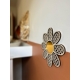 Cadeau original maman, miroir cannage en bois