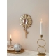 Miroir fleur tournesol esprit art déco