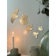 Bijoux de mur forme oiseaux effet laiton, cadeau maman