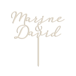 Cake topper calligraphie 4