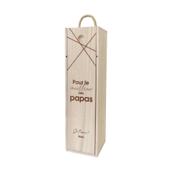 Coffret bouteille de vin Pour le meilleur des papas