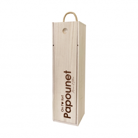 Coffret bouteille de vin personnalisé, cadeau papa