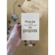 Carte postale en bois fête des pères