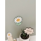Magnet marguerite personnalisé, remerciements maîtresse, nounou, atsem