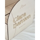 Urne en bois pour cagnotte voyage de noce, urne personnalisable