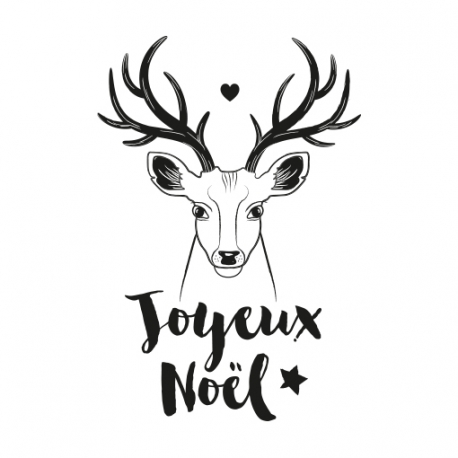 Tampon encreur Joyeux No&euml;l renne