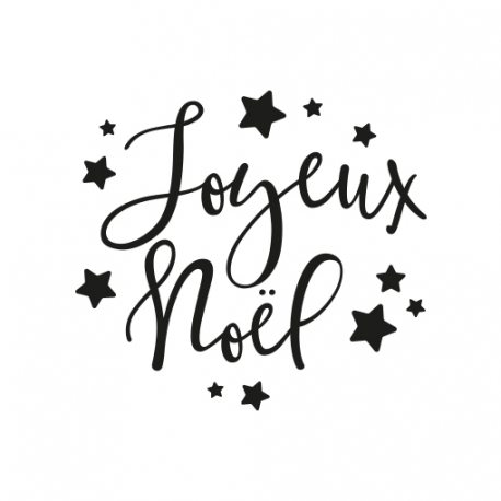 Tampon encreur joyeux no&euml;l &eacute;toiles personnalisez vos paquets cadeaux
