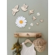Envolée d'oiseaux en bois, décoration murale originale
