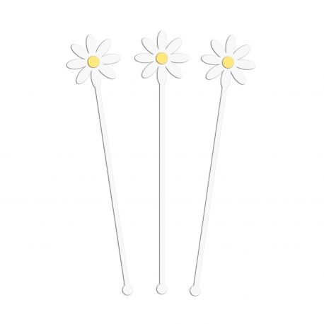 Touillette pour cocktail, modèle marguerite