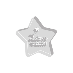 Presse à gâteaux baptême anniversaire enfant étoile personnalisée