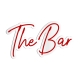 Enseigne style néon The Bar pour mariage