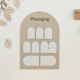 Planning hebdomadaire, semainier en plexiglas lin