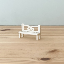 Banc village miniature de Noël