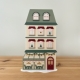 Mini monde de Noël, Maison de Noël colorée et son café