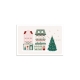 Cartes de voeux, maisons mini monde de Noël