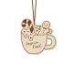 Suspension de Noël, tasse de chocolat chaud