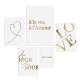 Composition affiches murales style minimaliste, affiches plexiglas mat blanc