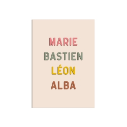 Affiche en plexiglas texte sur-mesure