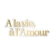 Enseigne stylé néon citation à la vie à l'amour, décoration mariage